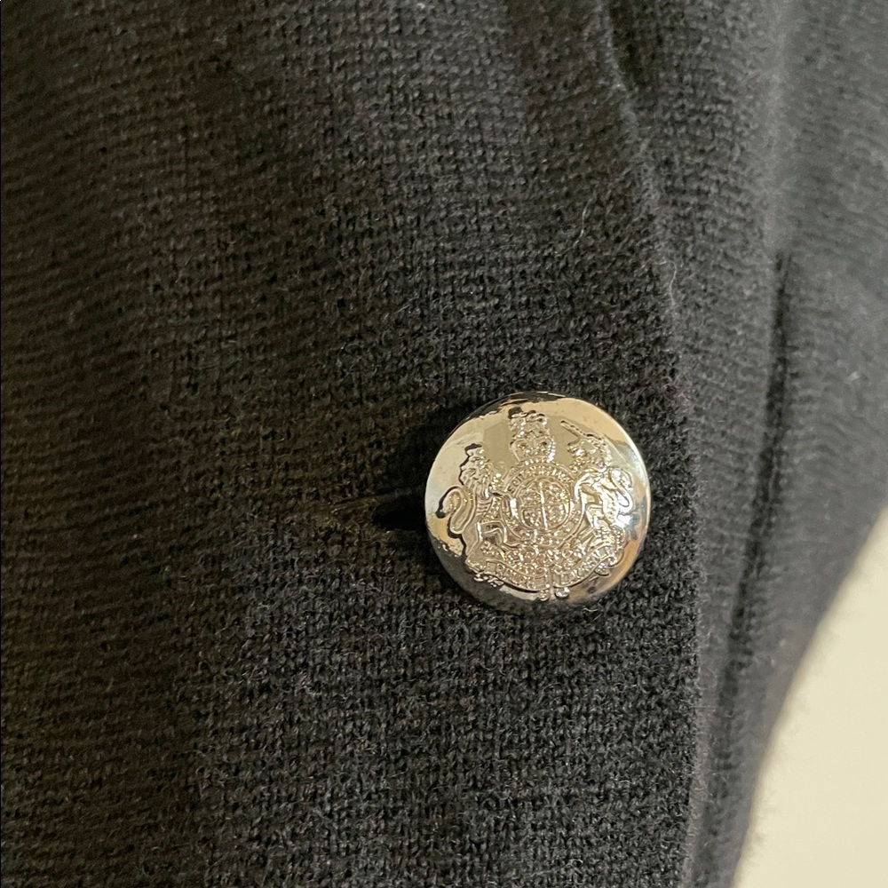 Lauren Ralph Lauren Crest Sweater Blazer Women’s Medium Academia Merino Wool - Picture 6 of 8